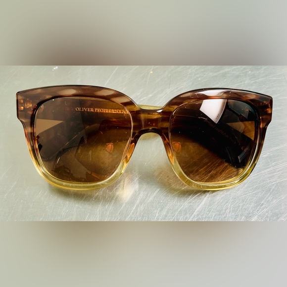 OLIVER PEOPLES Brinley Gradient Brown Retro Sunglasses With Dust Case main image 13